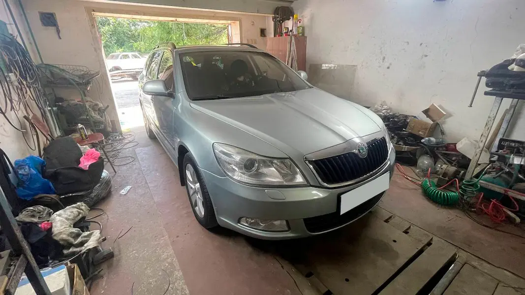 Встановлення ГБО на Skoda Octavia у Запоріжжі загальний вигляд